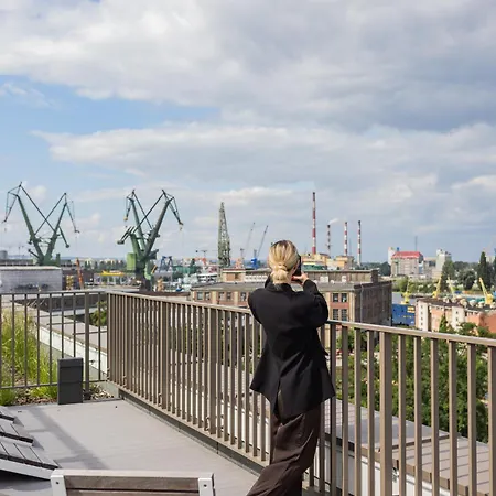 Apartmán Glow - Zurawie Przy Stocznia & Rooftop, Mlode Gdaňsk