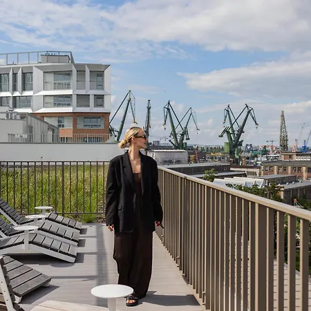 Apartmán Glow - Zurawie Przy Stocznia & Rooftop, Mlode Gdaňsk